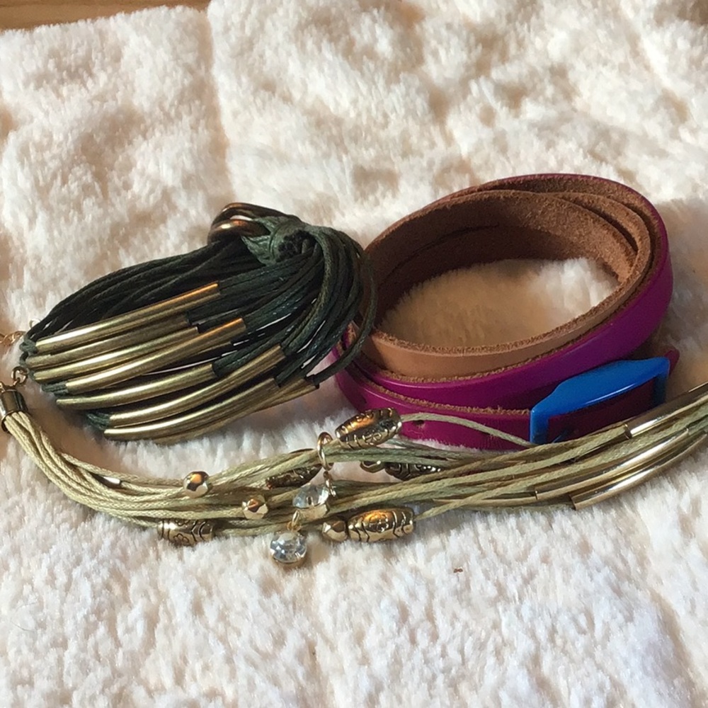 Set of three bracelets